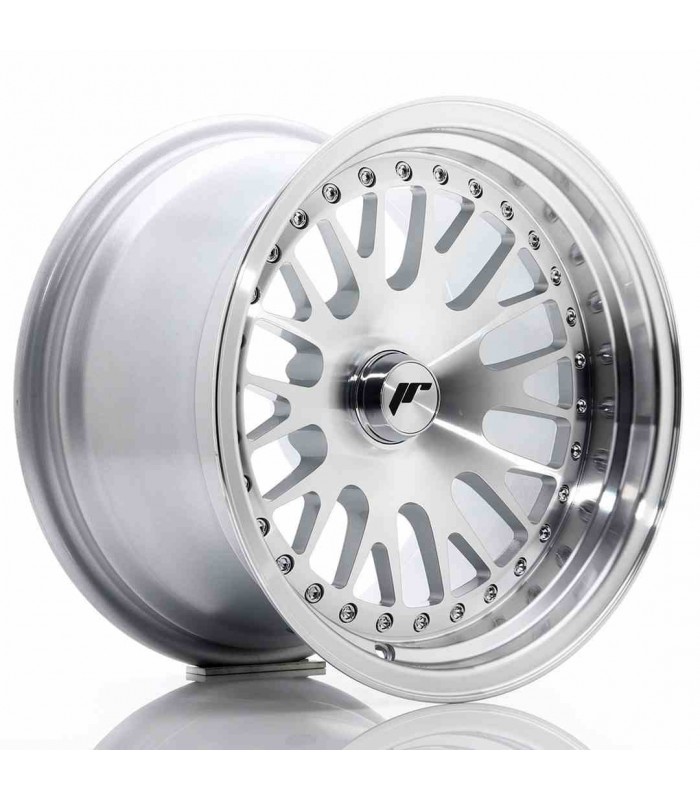 JR Wheels JR10 15x9 ET0-20 Blank Silver Machined Face