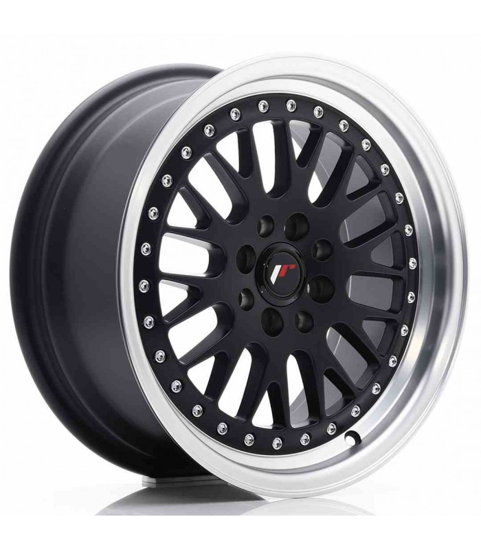JR Wheels JR10 16x7 ET30 4x100/108 Matt Black w/Machined Lip