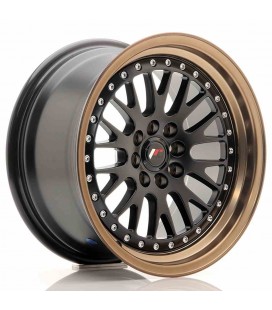 JR Wheels JR10 16x8 ET20 4x100/108 Matt Black w/Bronze Lip