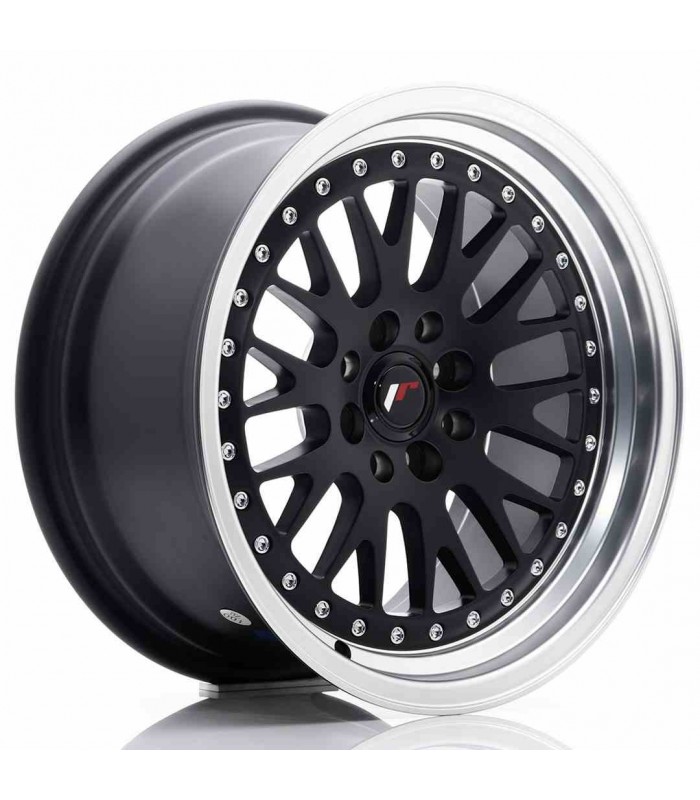 JR Wheels JR10 16x8 ET20 4x100/108 Matt Black w/Machined Lip