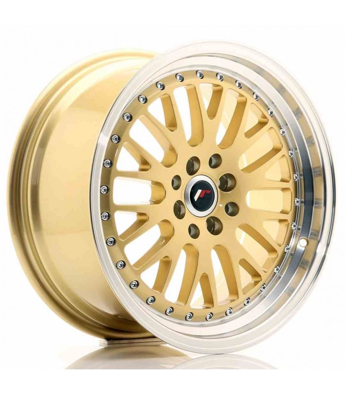 JR Wheels JR10 17x8 ET35 4x100/114 Gold w/Machined Lip