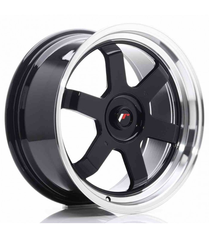 JR Wheels JR12 17x8 ET35 Blank Gloss Black