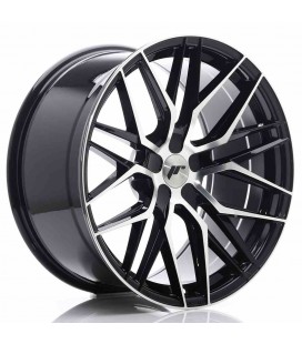 JR Wheels JR28 20x10 ET20-40 5H BLANK Gloss Black Machined Face