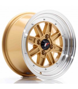 JR Wheels JR31 15x7.5 ET20 4x100 Gold w/Machined Lip