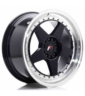 JR Wheels JR6 18x8,5 ET22 5x114,3/120 Glossy Black w/Machined Lip