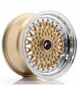 JR Wheels JR9 15x8 ET15 4x100/114 Gold w/Machined Lip