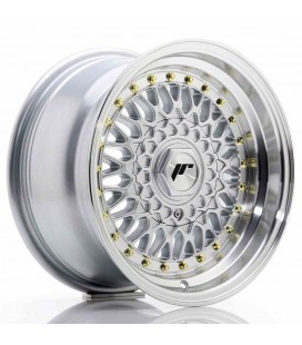 JR Wheels JR9 15x8 ET20 BLANK Silver w/Machined Lip