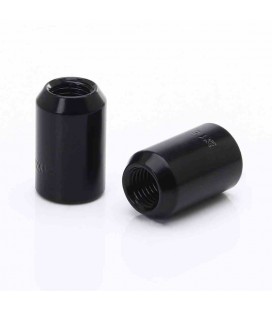 Set of BLACK imbus lug nuts 12x1,25 + Key