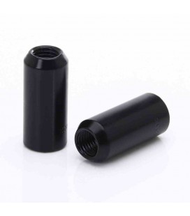 Set of BLACK LONG imbus lug nuts 12x1,25 + Key