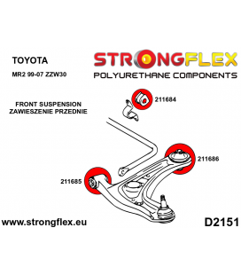 216270B: Front suspension bush kit