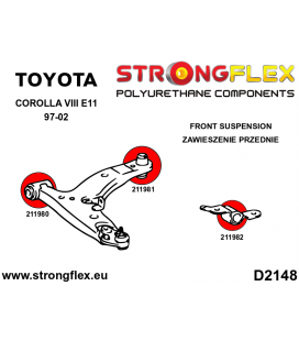 216269B: Front suspension bush kit