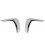 Side air intakes BMW F32 F33 F36 14-18 Chrome
