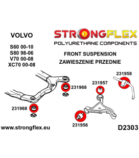 236204B: Front suspension bush kit