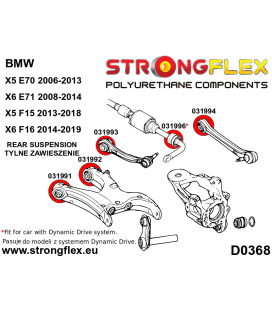 036056B: Rear suspension bush kit