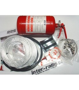 RRS ECOFIREX FIA mechanical fire extinguisher 4,25l complete kit