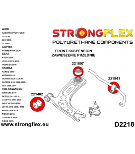 226228B: Full Suspension bush kit