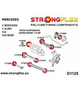 116255B: Rear suspension bush kit