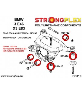 036072B: Full suspension polyurethane bush kit