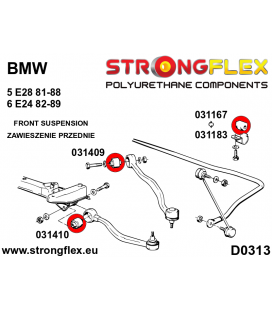 036076A: Front suspension bush kit SPORT