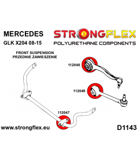 116277A: Full suspension polyurethane bush kit SPORT