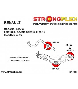 156083B: Front suspension bush kit