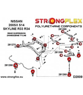 286204B: Full suspension bush kit R33 R34 AWD