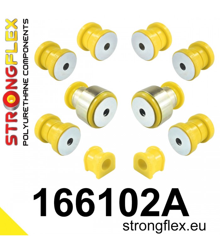166102A: Front suspension bush kit SPORT