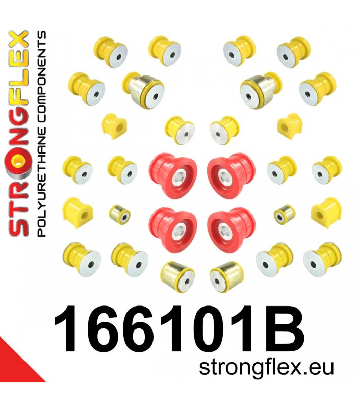 166101B: Full suspension  polyurethane bush kit