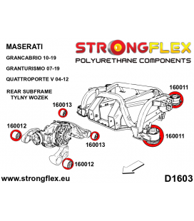 166101A: Full suspension  polyurethane bush kit SPORT