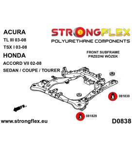 086232B: Front subframe bush kit