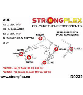 022051A: Rear hub bush – rear SPORT