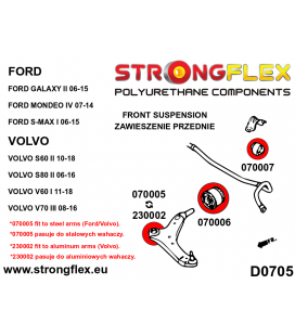 070007A: Front anti roll bar bush SPORT