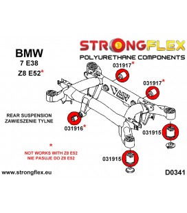 036089A: Rear subframe bush kit SPORT