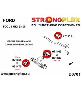 076153B: Front suspension bush kit