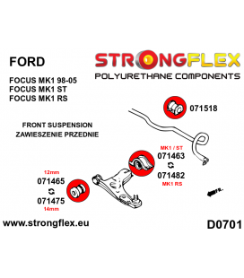 076156B: Full suspension bush kit