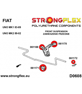 061172A: Front anti roll bar - outer bush SPORT