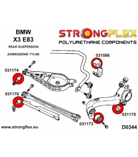 036096A: Rear suspension bush kit SPORT