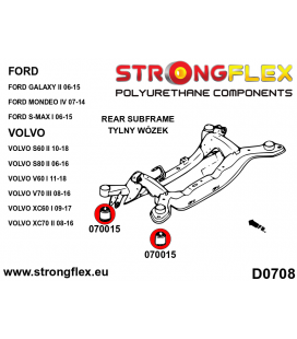 070015A: Rear subframe bush SPORT