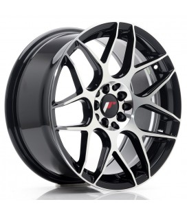 JR Wheels JR18 17x8 ET35 5x100/114 Black Machined Face