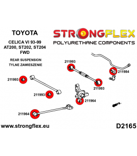 216278A: Full Suspension bush kit SPORT