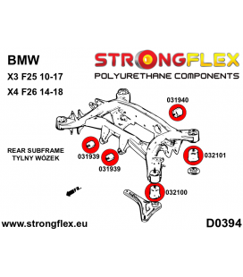 036104B: Rear subframe bush kit