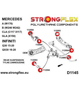 112084A: Rear suspension bush SPORT