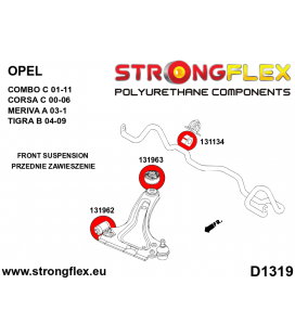 131963A: Front control arm – rear bush