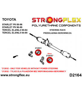 212032A: Steering rack bush 29mm SPORT