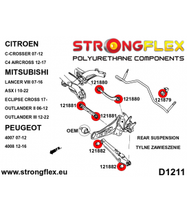 126148A: Full suspension polyurethane bush kit SPORT