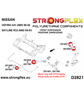 286210B: Front suspension bush kit