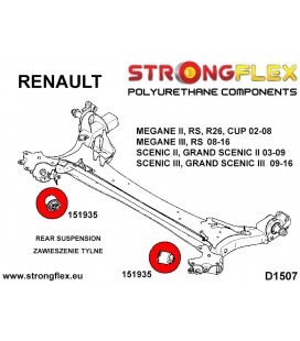 156087A: Front suspension and ream beam bush kit SPORT