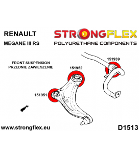 156086A: Front suspension bush kit SPORT