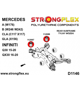 112088A: Rear subframe – rear bush SPORT