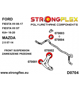 076166B: Full suspension bush kit